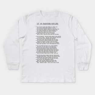 IF Rudyard Kipling Kids Long Sleeve T-Shirt